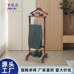 床に落ちた実木の服のハンガー家庭用寝室の円盤の服の棚は簡単です。