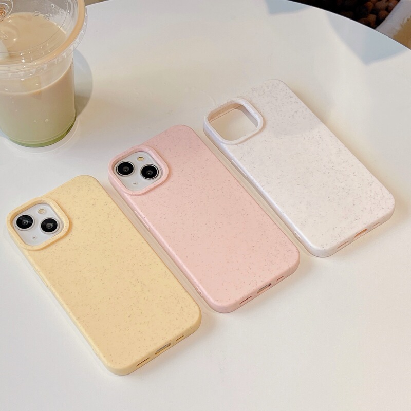 High-End Wheat Straw Case Suitable for iPhone 14/15, 17Pro Wheat Straw Apple 14 Protective Case, 11 Anti-Drop High-End Wheat Straw Case Suitable for iPhone 14/15, 17Pro Wheat Straw Apple 14 Protective Case, 11 Anti-Drop
