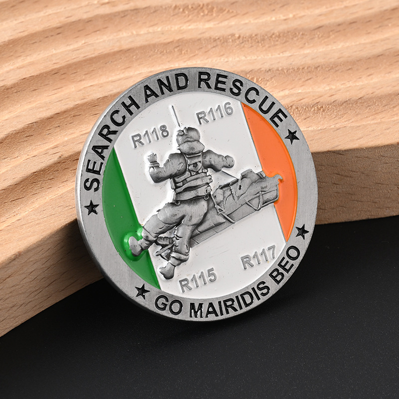 Fabricante de monedas conmemorativas de metal al por mayor, insignias para empleados de atracciones turísticas, insignias coleccionables, monedas de oro, monedas de plata, monedas de doble cara