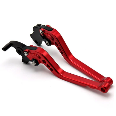 Brake Handle Lever Kawasaki, Motorcycle Handle Cover - red-long-length-no-logo