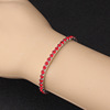 Bracelet, universal elastic strap, diamond encrusted, European style