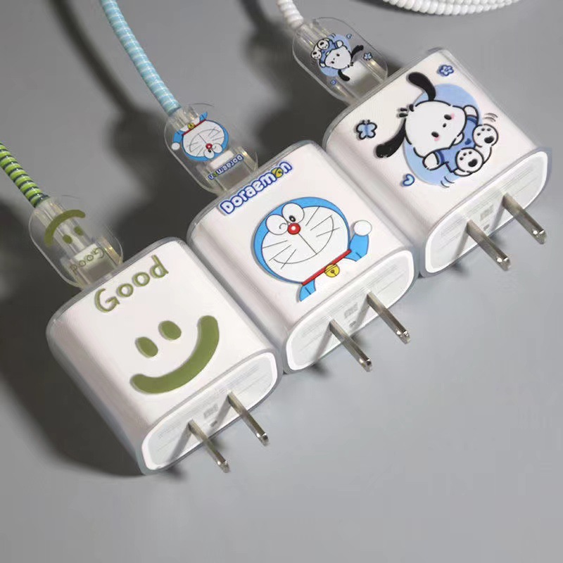 充电器保护套适用华为苹果OPPO小米vivo数据线保护套tpu软壳现货
