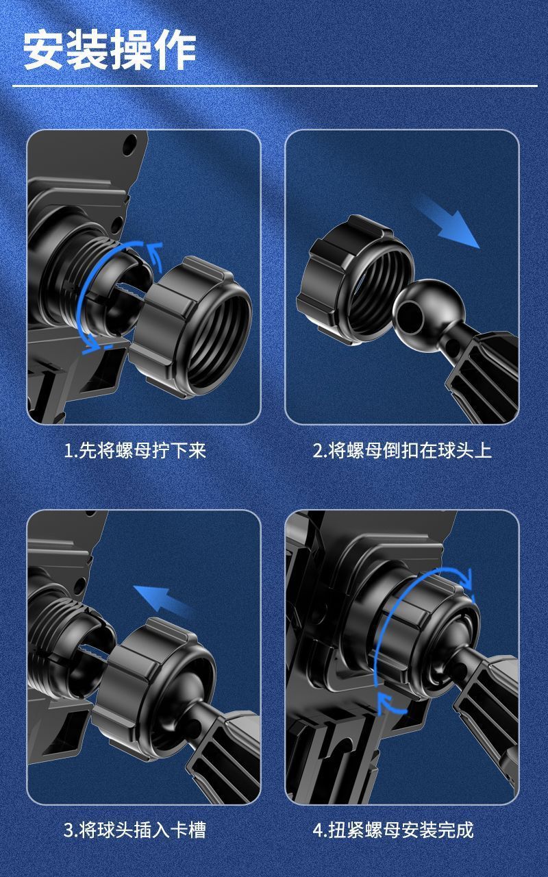 Mobile Phone Car Mount 2026 New Model Suction Cup Type for Car Dashboard, Suitable for Large Trucks, Navigation, Anti-Vibration Fixed Support