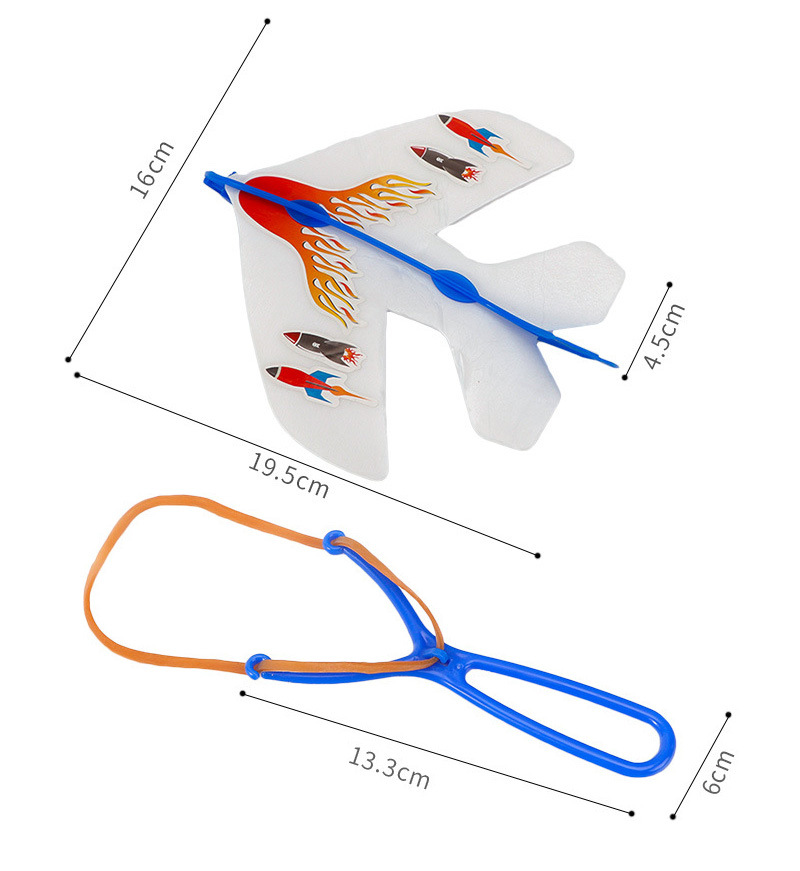 发光弹力飞机DIY闪光弹射回旋弹弓飞机儿童夜市地摊热卖玩具货源详情13