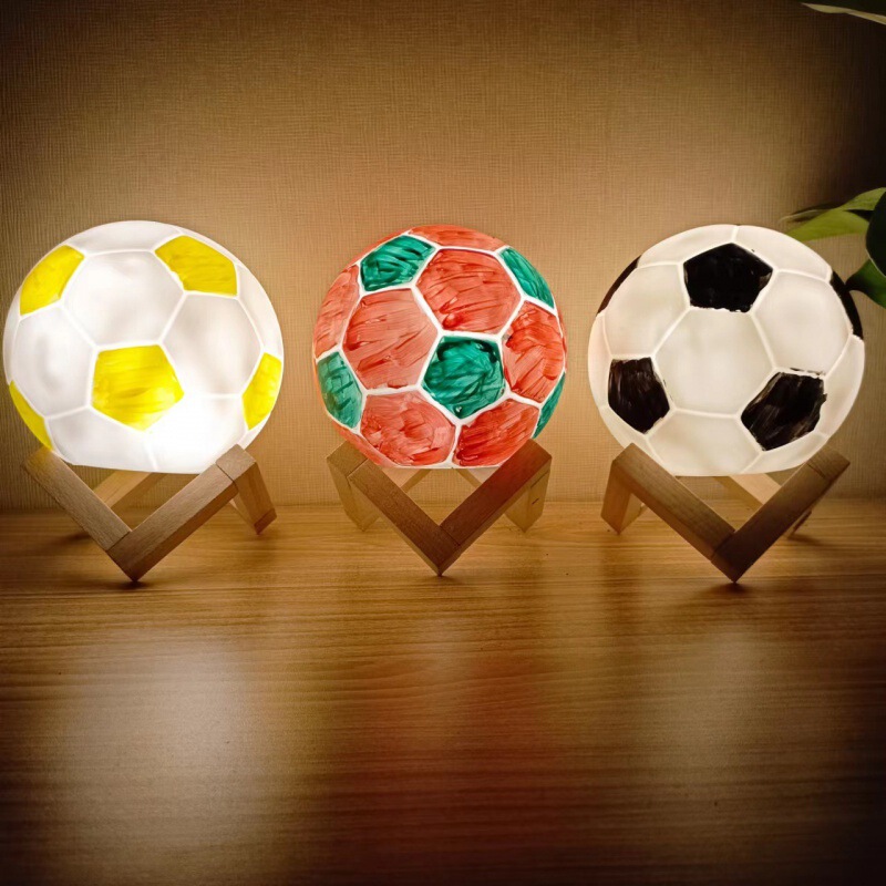World Cup Football Night Light Internet Celebrity Creative Bedside Lamp Studio Event Giveaway Personalized Football Lamp DIY