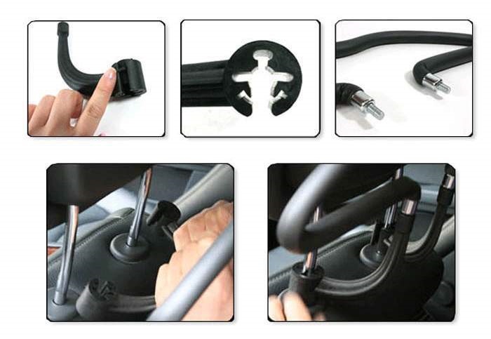 Car Clothes Hanger Stainless Steel Clothes Hanger Car Clothes Hanger Car Clothes Hanger Car Seat Back Pu Clothes Hanger