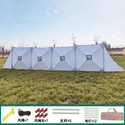 windshield outdoor dinner barbecue | Avtomobil yan çətirləri - corner-white-upgraded-5614-windshield-array-screen-as-shown-in-the-figure