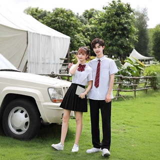 合唱诗歌朗诵演出服装学院风初中生校服高中生学院风英伦班服套装