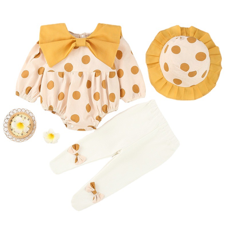 2024 년 가을 백일  포장 방귀 옷 보름달  옷 한류 포인트 순면 삼각형 하하 옷 대외 무역 폭발