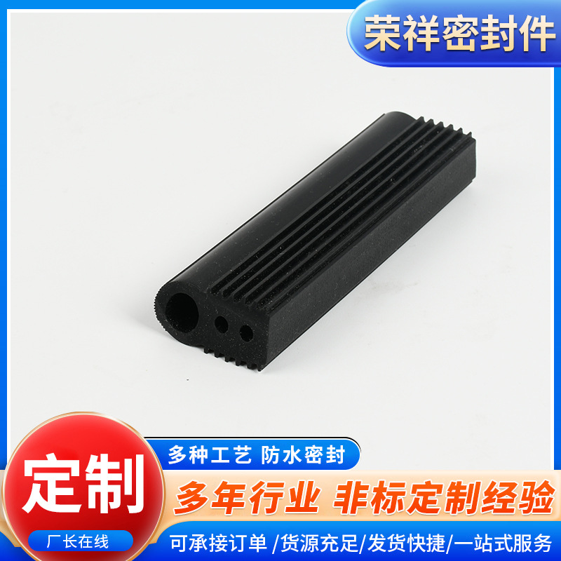 厂家供应耐高温发泡橡胶条硅胶发泡密封条 彩色硅胶密封条