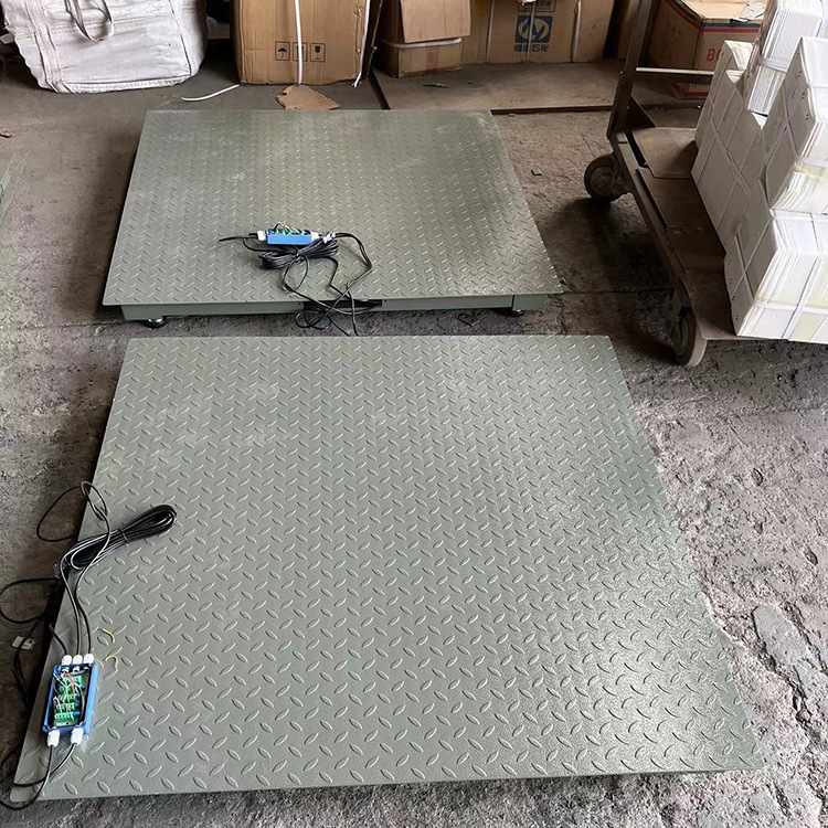 地磅秤1-3吨工业物流仓储平台秤2t工厂车间用花纹钢电子地磅秤3吨
