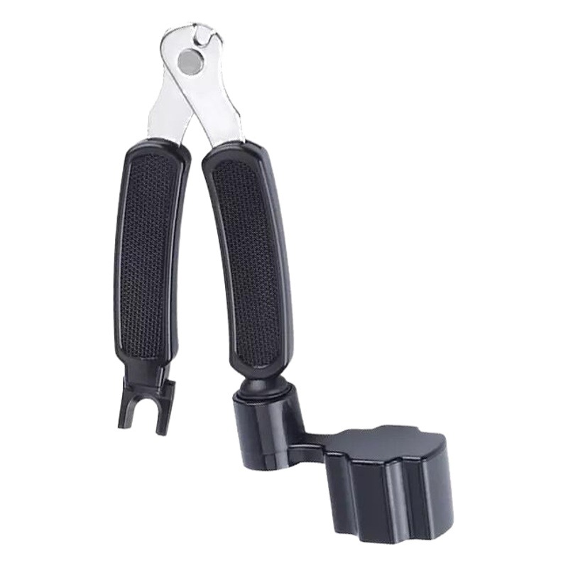 Juego de herramientas de cambio de cuerdas de guitarra multifunción cortador de cuerdas de tres en uno cortador de cuerdas extractor de uñas dispositivo de rodadura accesorios de guitarra