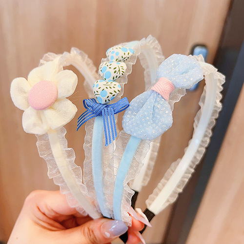 Summer children's hairbands princess bow headbands girls' headbands and hair accessories Korean baby headbands with broken hair