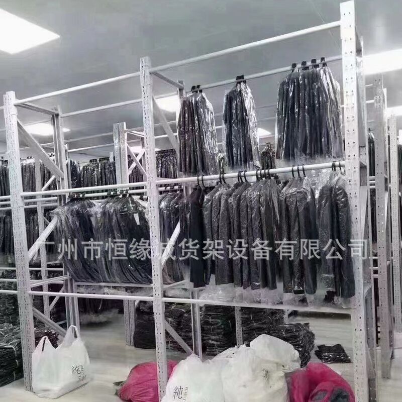 Clothing Hanging Clothes Shelf Adjustable Display Rack Warehouse Hanger Storage Winter Suit Hanger Shelf