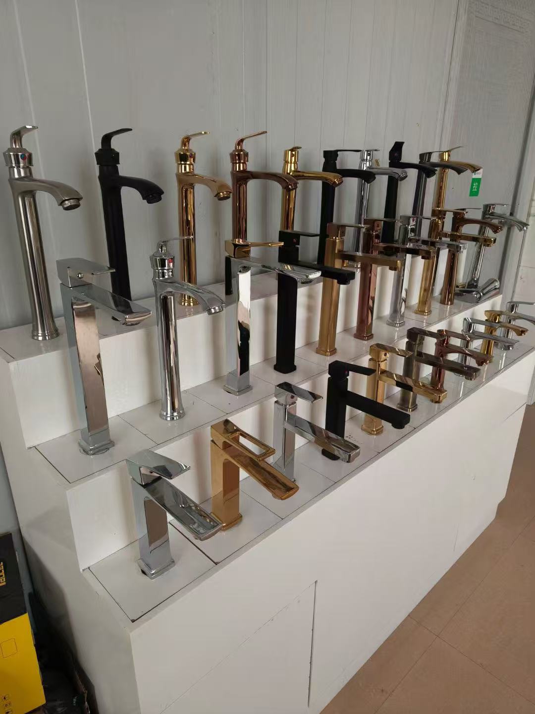 Cross-border zinc alloy square single-cooling faucet, washbasin, bathroom countertop basin, and high single-cooling faucet full figure