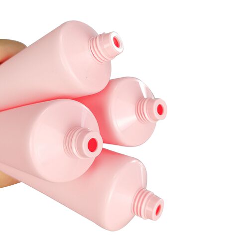 100g sanding matte pink cosmetic soft tube facial cleanser hand cream refilling empty bottle PE plastic squeeze bottle