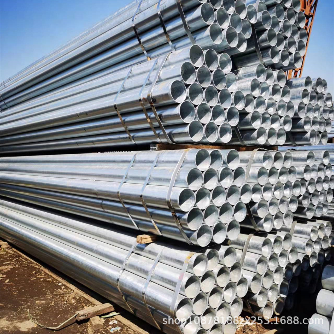 厂家镀锌管Q235镀锌消防供水空心圆管桂林2*3.5薄壁无缝热镀锌管