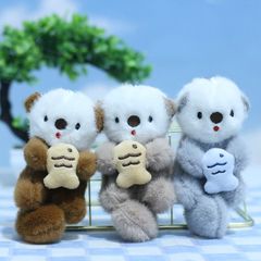 ネットの赤いかわいいかわいいラッコのペンダントのぬいぐるみの魚の猫の公の子の包みは飾りの人形のキーホルダーの卸売りを包みます。