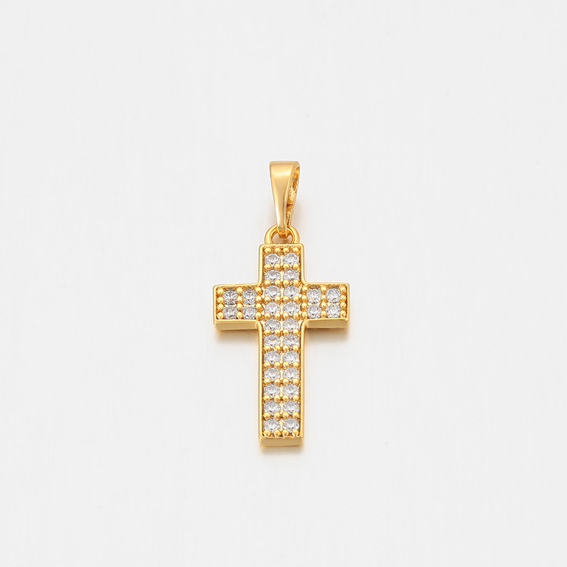 Xuping Europa y los Estados Unidos transfronterizos gemas artificiales simple collar de cruz ligero colgante de lujo colgante accesorios para mujeres