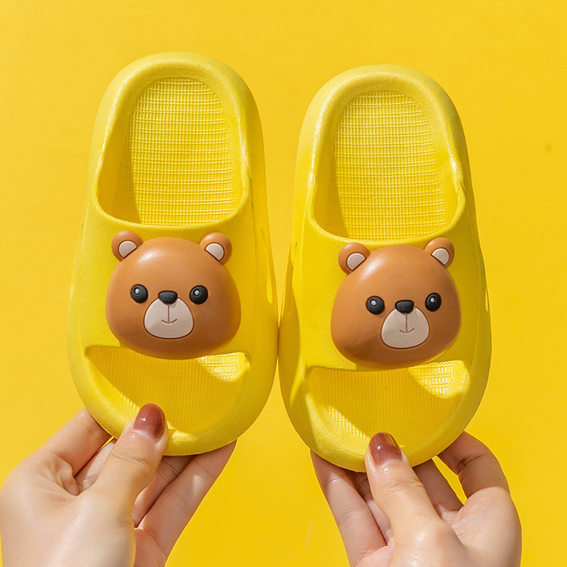 Sandalias de baño de fondo suave para niños Princesa bebé padre-hijo de dibujos animados Verano zapatos antideslizantes de fondo suave sandalias de conejo de oso