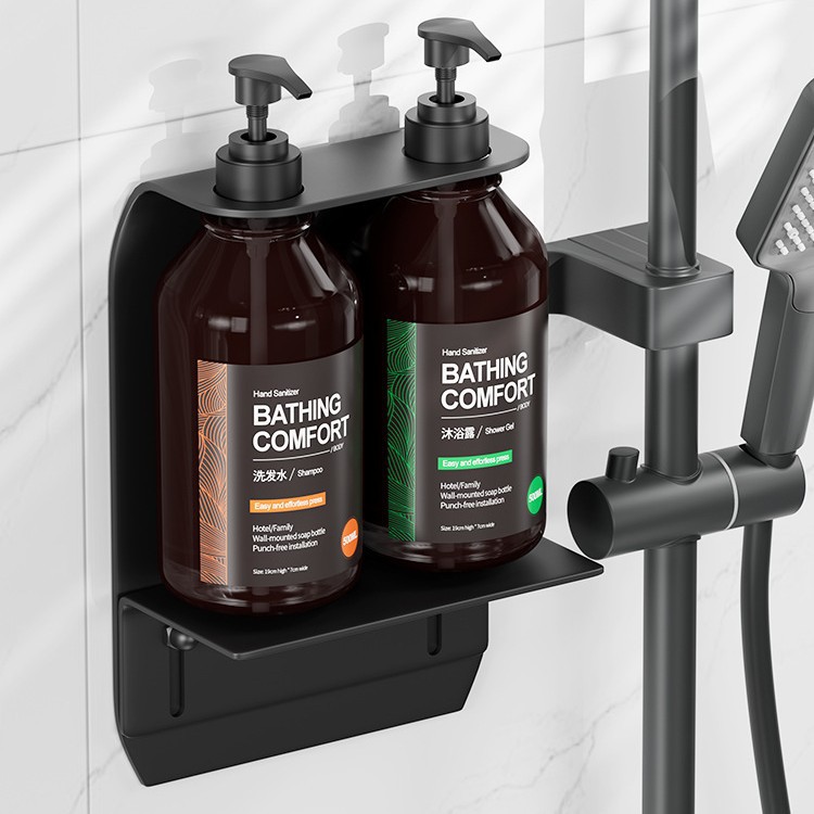 Hotel Bathroom Soap Dispenser Hotel Wall-Mounted Shower Gel Shampoo Rack Press Soap Dispenser Hand Sanitizer Bottle
