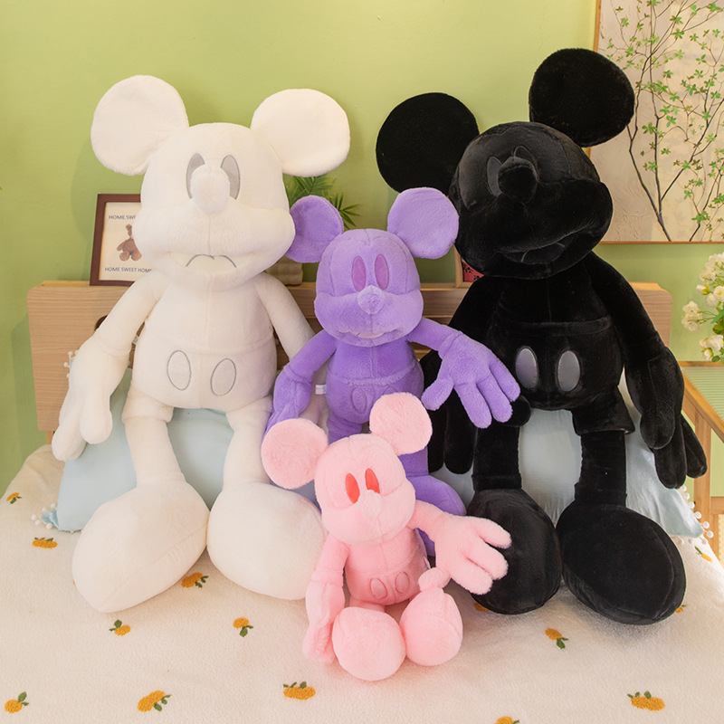 Sam Black Mickey Doll Doll Cute Mouse Stuffed Toy Pink Rag Doll Girl Birthday Gift Cross-Border