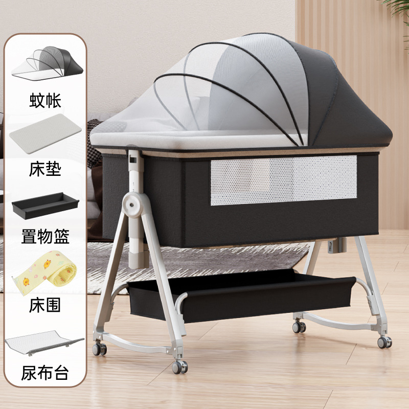 Genuine mosquito net, mattress, sides, diaper table