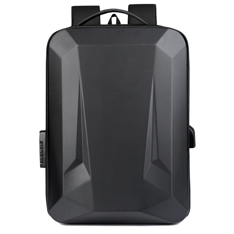 Mochila de corte de cáscara dura para hombres 2025 gran capacidad USB colgar varilla de tracción a prueba de rociamientos mochila de negocios al por mayor