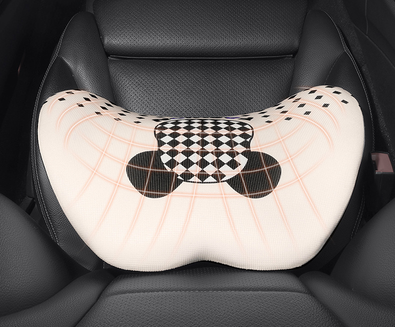 Cartoon Car Headrest, Car Cushion, Car Driver's Seat, Memory Foam Lumbar Support, Car Pillow, Neck Pillow
