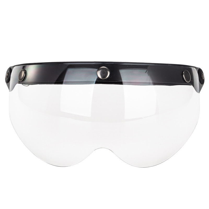 電動オートバイヘルメットレンズレトロボタン式ヘルメット三ボタン式マスク日焼け止め雨よけレンズ