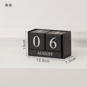 Calendario Perpetuo de Escritorio de Madera Maciza Manual para Sala de Estar y Dormitorio image 26