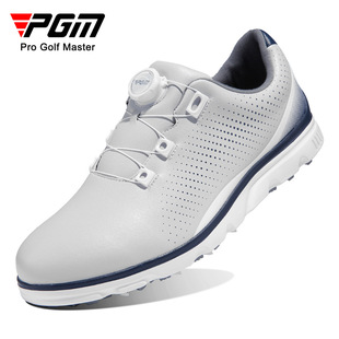 Pgm Golf Shoes Men's Anti-Slip Spikes Knob Laces Waterproof Microfiber Sports Shoes Golf Men's Shoes