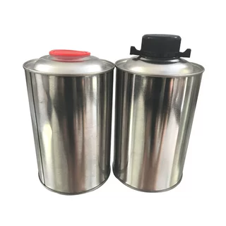 1L圆形铁罐样品铁罐金属罐1000ml油墨罐溶剂罐胶水铁罐油漆罐