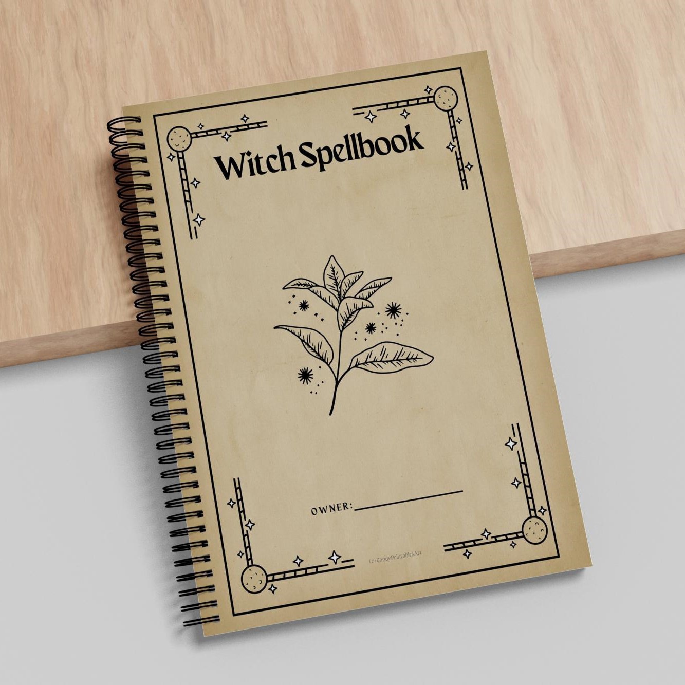 New cross-border ADHD Witchy Planner, Witch Habit Tracker Witch Planner
