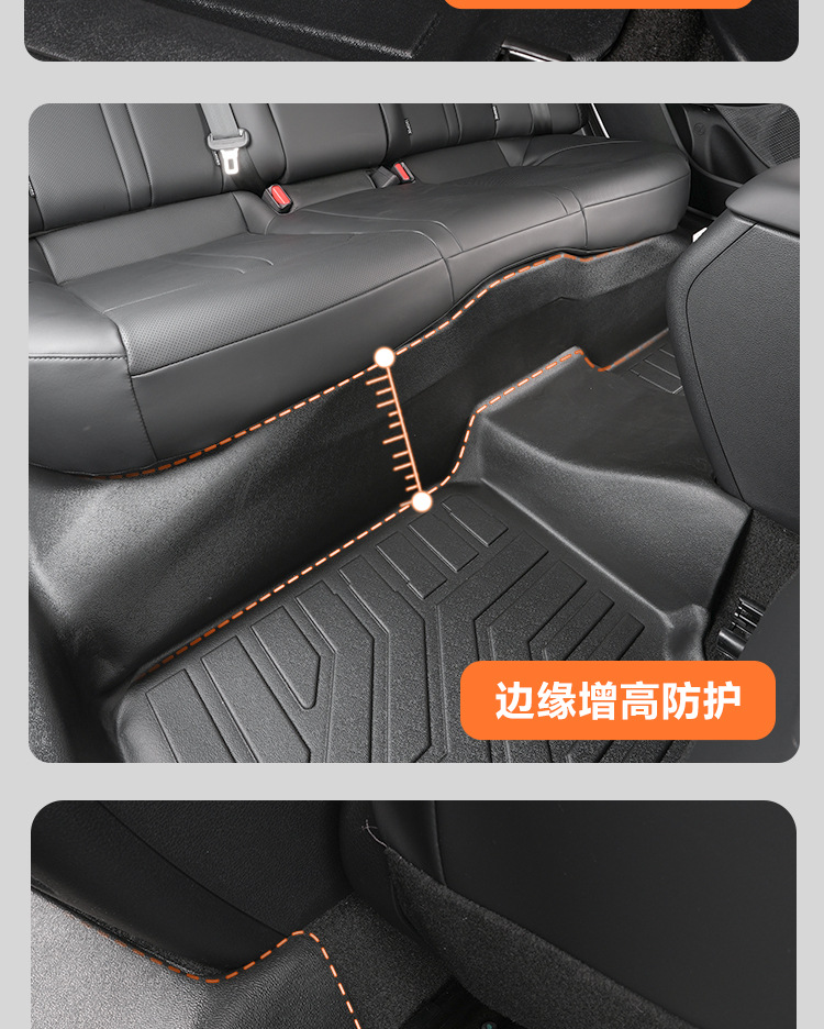 Suitable for Hyundai Sonata 20-25 models, 10th and 11th generations, full coverage TPE car floor mats