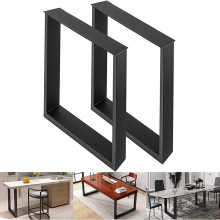 鐵藝金屬桌腿支架辦公桌電腦桌書桌腳餐桌岩板家具桌子腿梳妝台腳