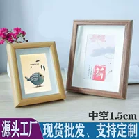 Полая фоторамка украшение для каллиграфии 6-дюймовый 7-дюймовый 8-дюймовый 10-дюймовый A4 настольное украшение деревянное фото настенный монтаж масляная палочка живопись