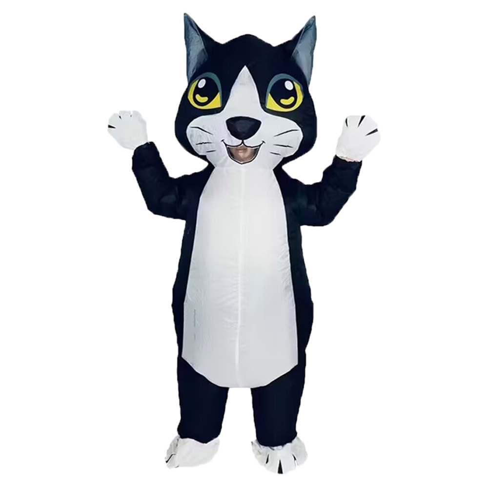Fábrica transfronteriza gato y ratón dibujos animados muñecas inflables Halloween espectáculo comercial crucero caminando espectáculo escenario ropa de props