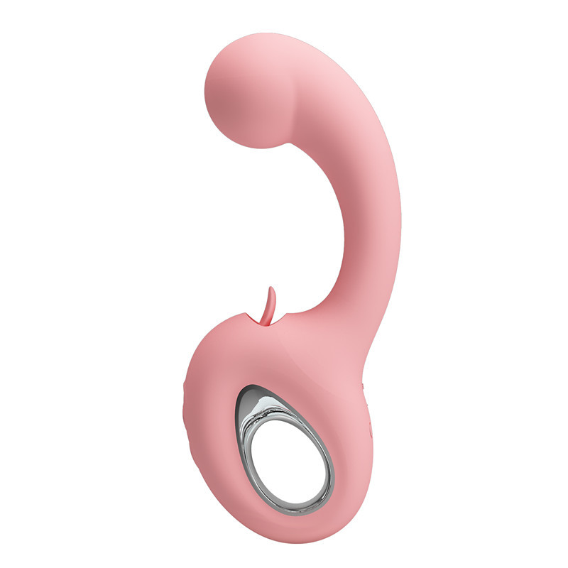 Vibrador Baile Realista com Gatilho de Dedo para Ponto G, Vibratório com Lambida de Língua, Recarregável, Produto Adulto Patila 300104_voghion.com