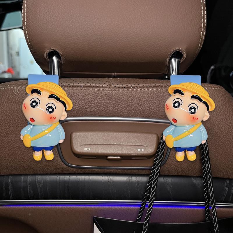Asiento del automóvil trasero gancho de dibujos animados gancho de automóvil detrás de lindo 2024 nuevo gancho multifuncional montado en el automóvil