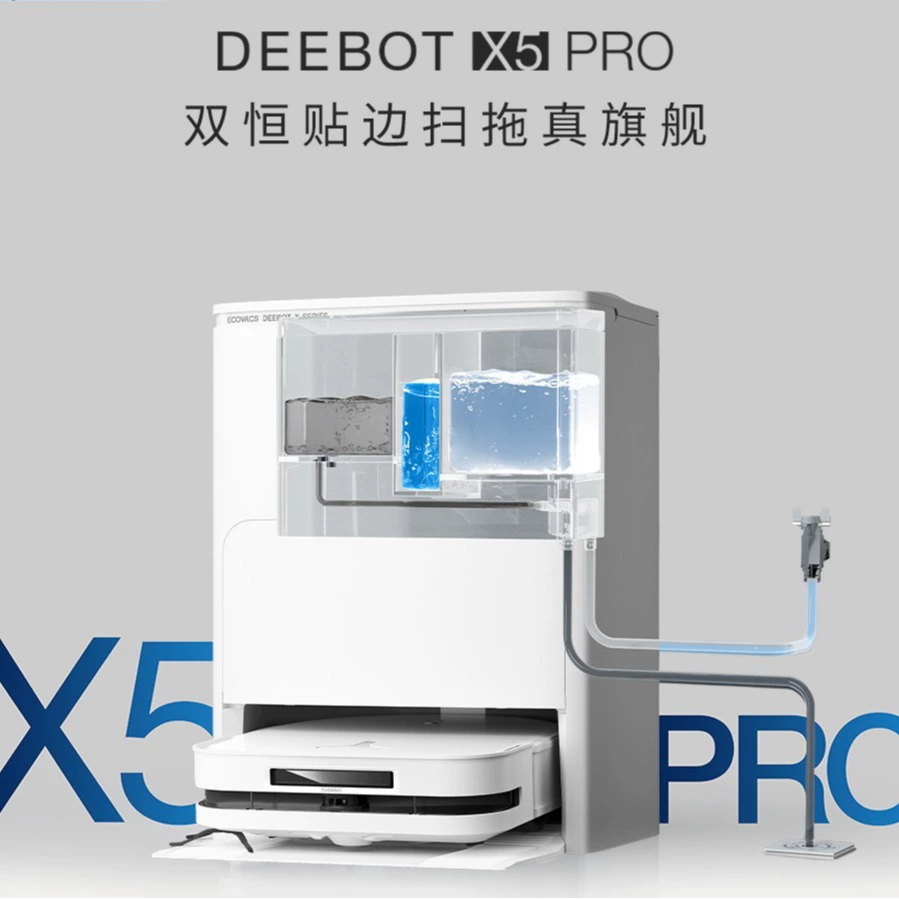 Робот-пылесос X5PRO и X5ProPlus: моет и подметает, верхний и нижний водяной цикл, белый или черный