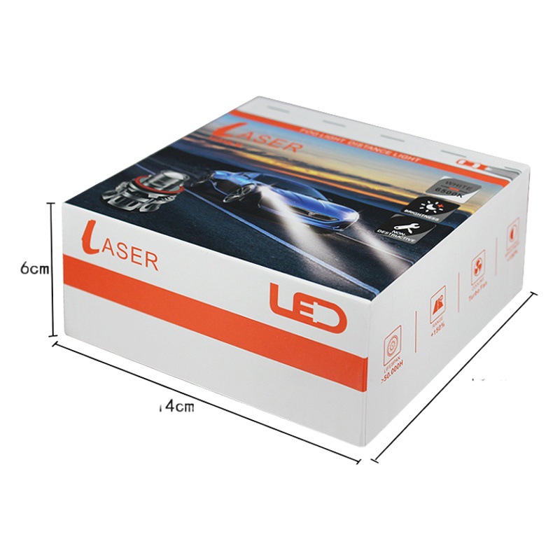 Transfronterizo coche dedicado lente LED luz antiniebla delantera luz dorada luz blanca H7 9005 9006 H11 instalación integrada
