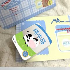 純牛馬鉄箱insかわいいアクセサリー箱アニメデスクトップ収納高颜値シール小カード収納箱