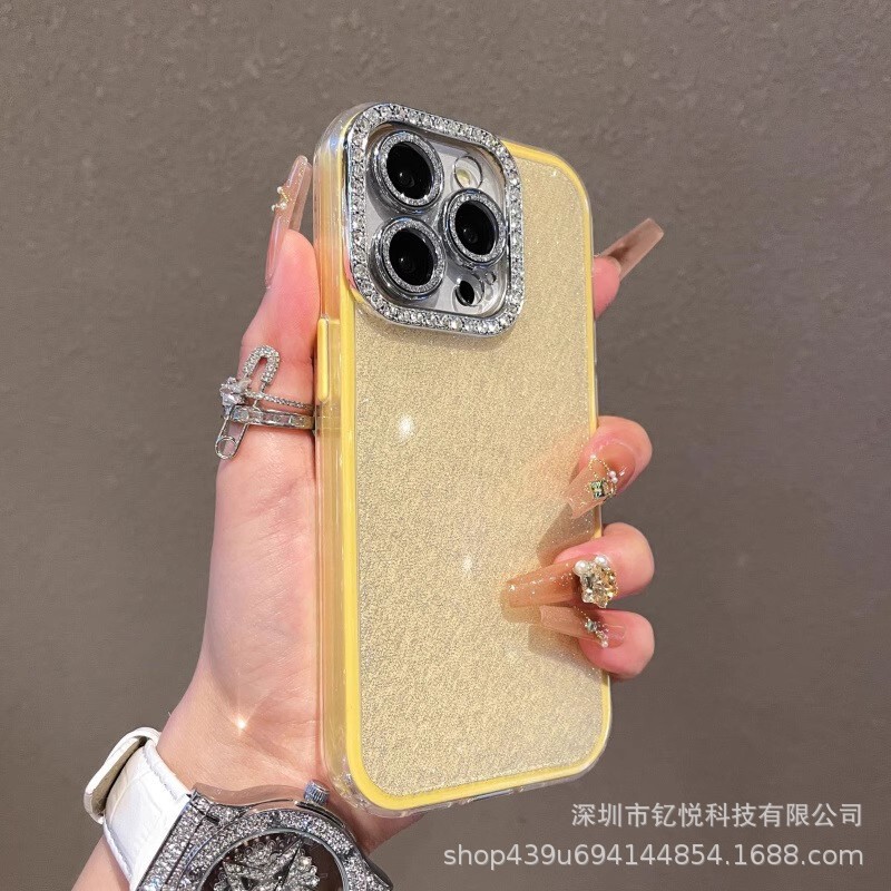 キラキラ輝く星柄 iPhone17Promax用スマホケース Apple15用キラキラ輝くダイヤモンド全面保護レンズカバー16|undefined