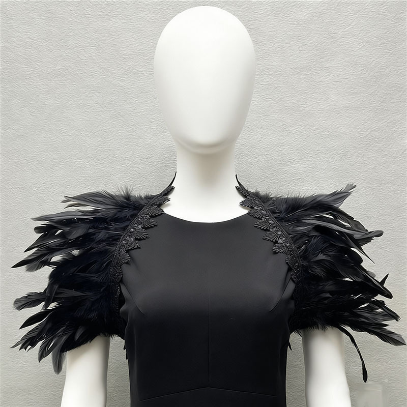 Amazon plumas mantel luchador show traje gladiador vestido estilo vikingo carnaval antiguo abrigo aristocrático TK