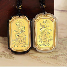 金镶玉观音佛貔貅吊坠仿和田玉龙凤本命年男女挂件直播引流礼品