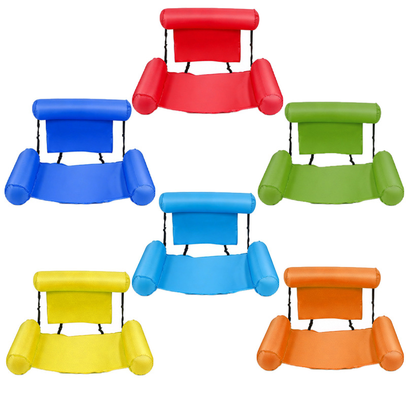 Inflatable Floating Lounge Chair, Foldable and Portable, Swimming Pool Water Toy, Hammock, Water Inflatable Float, Three-Tube Sofa Chair