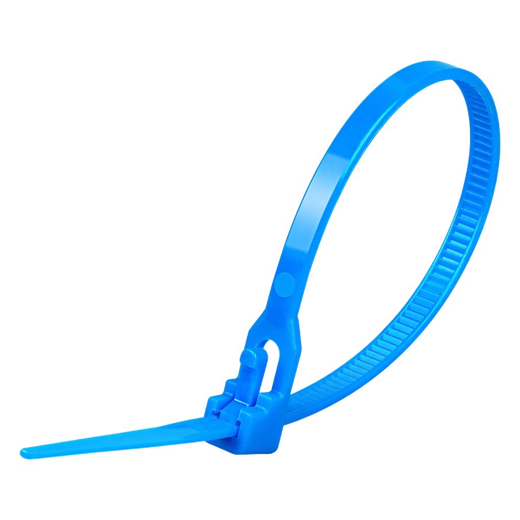 Hebilla suelta de nylon cable tie 4x150 plástico suelto fijo vinculante color negro blanco desmontaje y reutilización