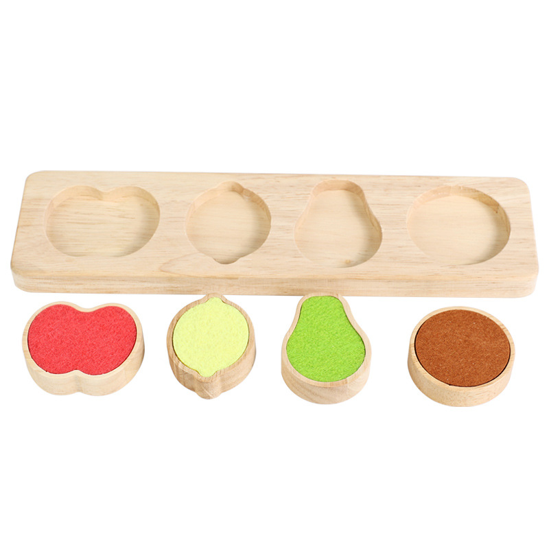 Jardín de infantes Monchi Puzzles Educación temprana sensoriales Tactile Aprendizaje Memoria de color bebé Juguetes de panel táctil
