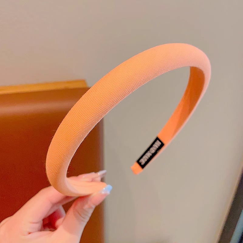 Colegio coreano estilo de color sólido bandas de cabello de chicas simple bandas de cabello delgado de presión universal tarjeta de cabello 2025 nuevo toque de cabello primavera